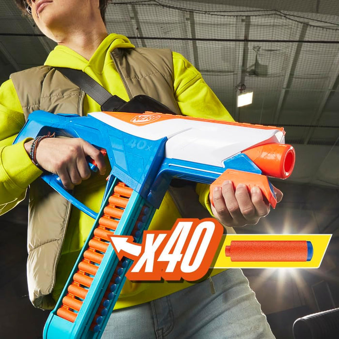 Nerf N Series, Lanzador Infinite y 80 Dardos N1, Mayor Precisión y Lanzamiento en Ráfaga, Juguete para Niños de 8 Años o Más.