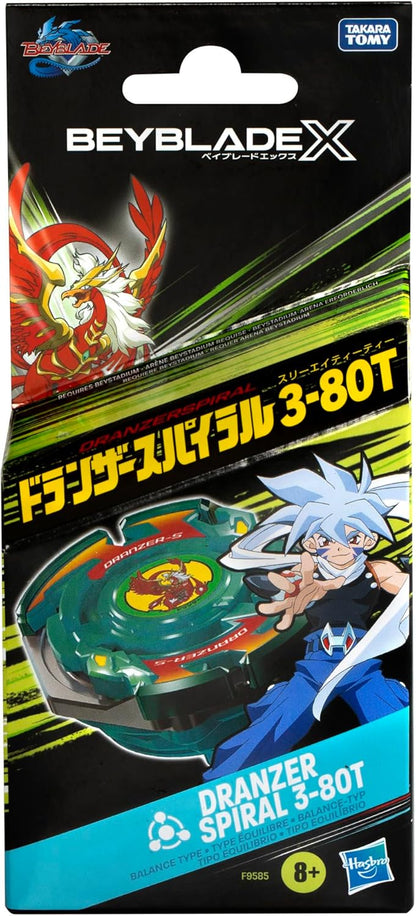 Beyblade X Dranzer Spiral 3-80T Anniversary X-Over Top and Launcher