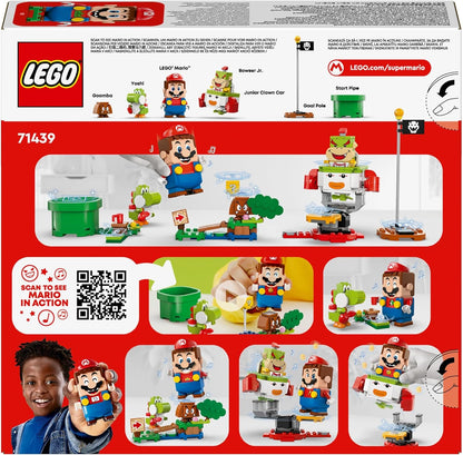 LEGO Super Mario Adventures with Interactive Mario, Bowser Jr.’s Clown Car Vehicle Set, with Yoshi Toy, Nintendo Gift for 6 Plus Year Old Boys, Girls and Gamers 71439