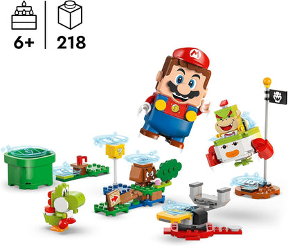 LEGO Super Mario Adventures with Interactive Mario, Bowser Jr.’s Clown Car Vehicle Set, with Yoshi Toy, Nintendo Gift for 6 Plus Year Old Boys, Girls and Gamers 71439