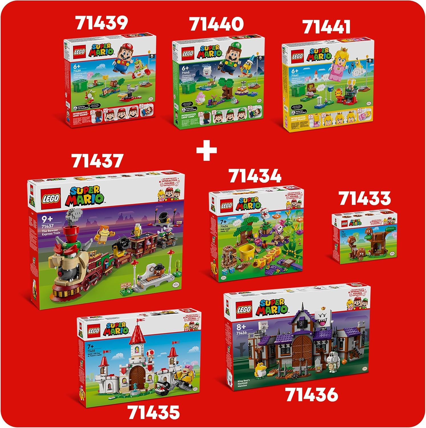 LEGO Super Mario Adventures with Interactive Mario, Bowser Jr.’s Clown Car Vehicle Set, with Yoshi Toy, Nintendo Gift for 6 Plus Year Old Boys, Girls and Gamers 71439