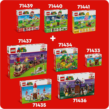 LEGO Super Mario Adventures with Interactive Mario, Bowser Jr.’s Clown Car Vehicle Set, with Yoshi Toy, Nintendo Gift for 6 Plus Year Old Boys, Girls and Gamers 71439
