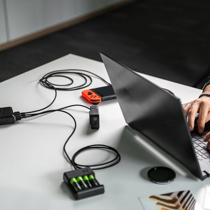 Green Cell Kabel USB-A - USB-C Typ-C 0.3m Kurzes Ladekabel Schwarz Schnellladekabel Kompatibel mit Samsung Galaxy S23 S22 S21 S20 Ultra S10 S9 S8+ | Note 20 10 9 8 | Android-Telefonen