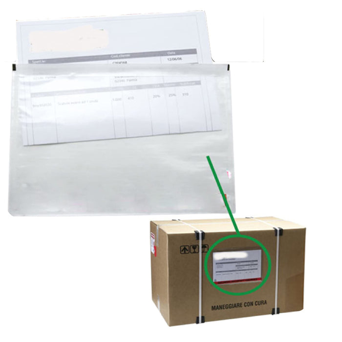 Viva 3025 100 Umschlag selbstklebend, 225 x 165 mm, transparent