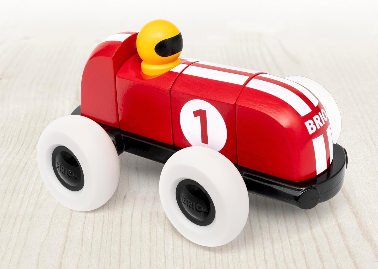 Brio - Macchina da Corsa con Blocchi Magnetici in Legno, Giochi Educativi, Giocattolo, Idea Regalo per Bambino e Bambina 12+ Mesi