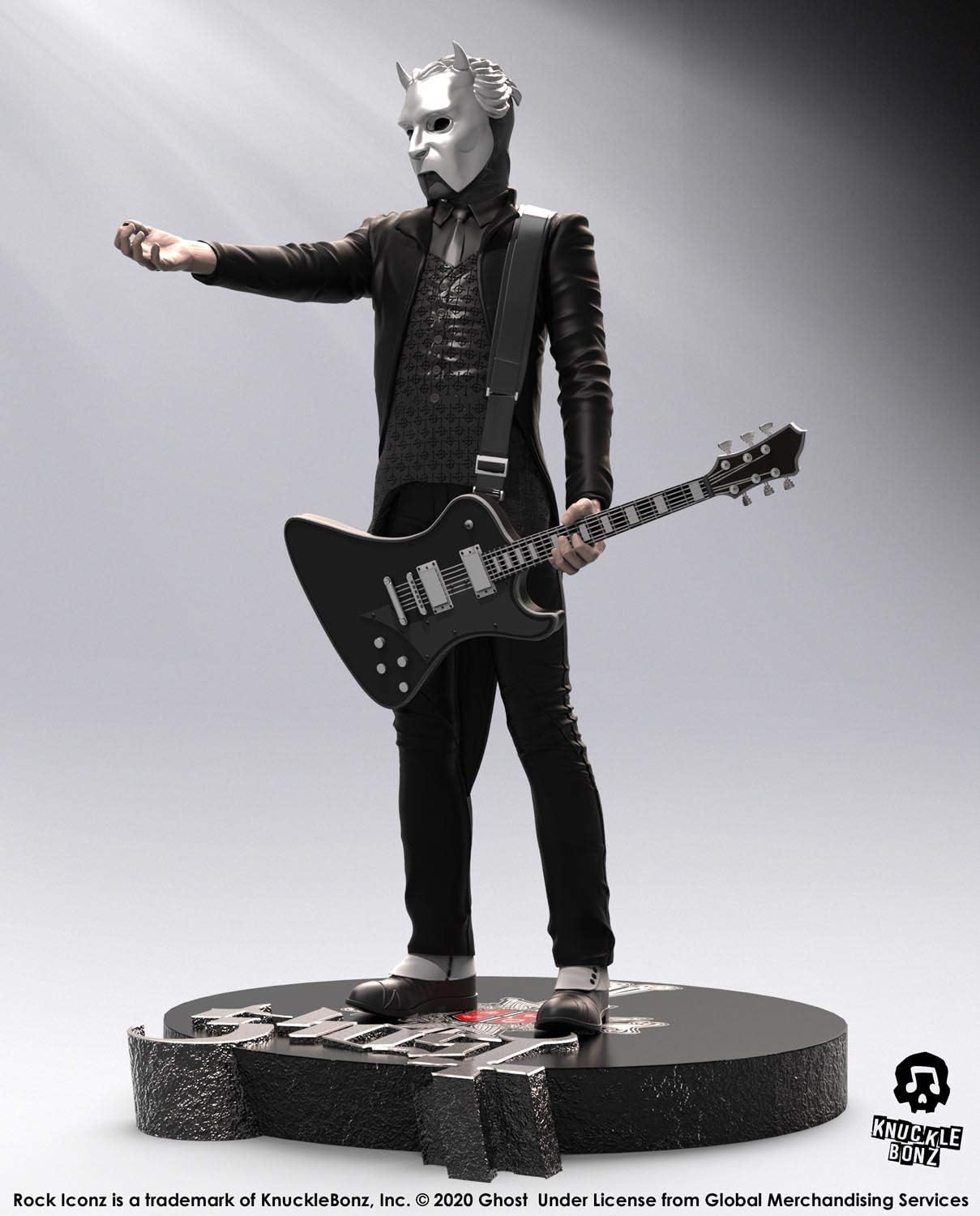 Knucklebonz - Ghost - Nameless Ghoul (Black Guitar) Iconz Statue