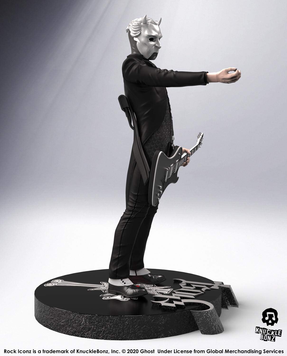 Knucklebonz - Ghost - Nameless Ghoul (Black Guitar) Iconz Statue