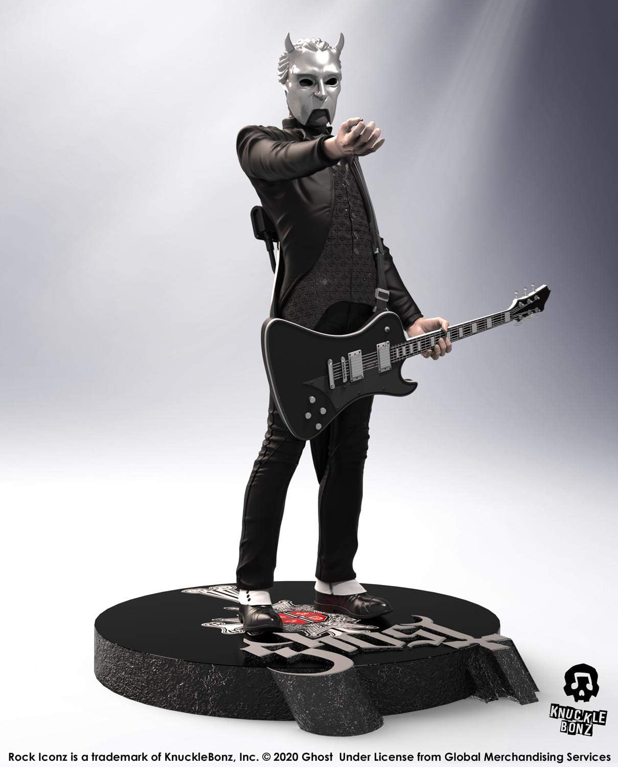 Knucklebonz - Ghost - Nameless Ghoul (Black Guitar) Iconz Statue