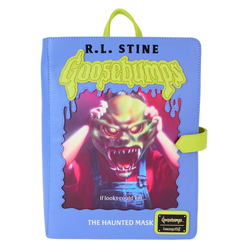 Loungefly Goosebumps The Haunted Mask Book Cover Glow Mini Backpack, Multi, Mini