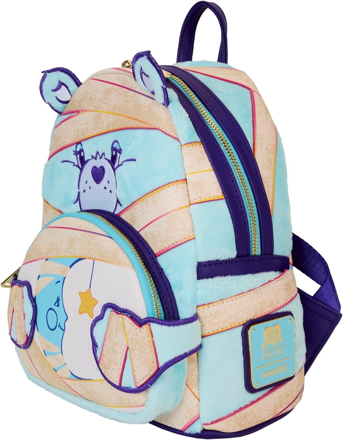 Loungefly Care Bears Universal Monsters Bedtime Bear Mummy Mini Backpack, Multi, Mini