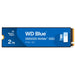 WD Blue SN5000 2TB SSD, Read speeds up to 5150 MB/s, NVMe SSD, Internal SSD, PCIe Gen4, Free Acronis True Image data migration software, internal solid state drive.