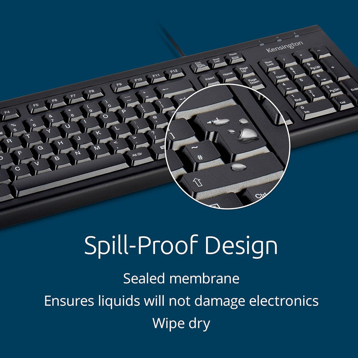 Kensington KB100 EQ Standard Keyboard - UK