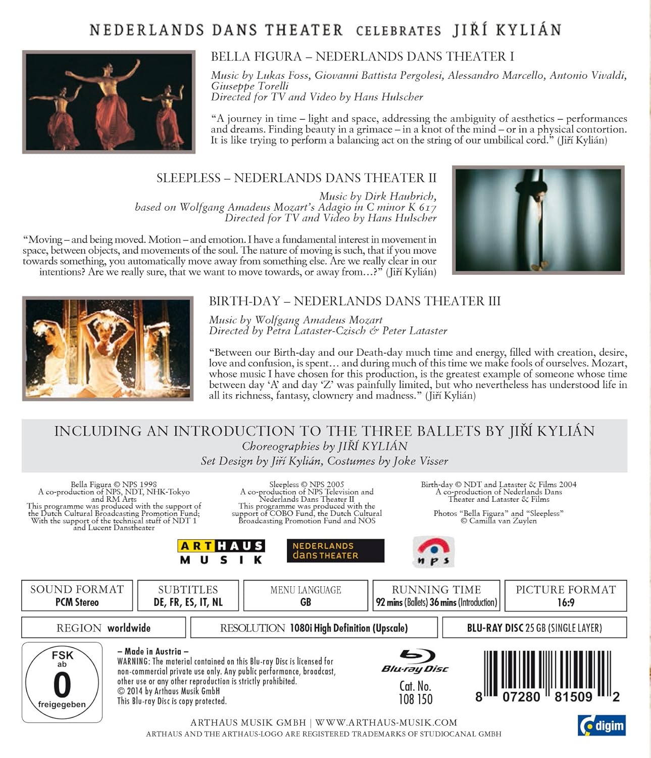 Nederlands Dans Theater Celebrates Jiri Kylian