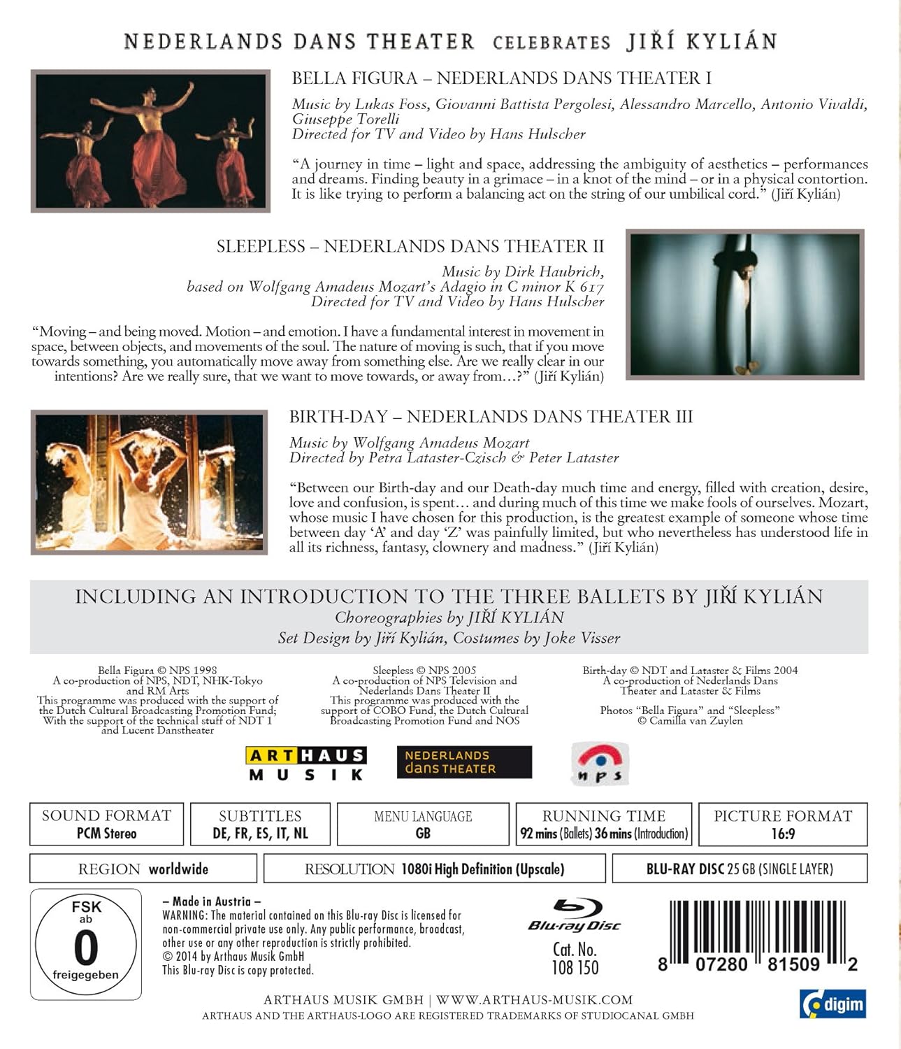 Nederlands Dans Theater Celebrates Jiri Kylian