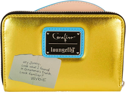 Loungefly Coraline 15th Anniversary Laika Doll Zip Around Wallet, Multicolor, Zip Around Wallet