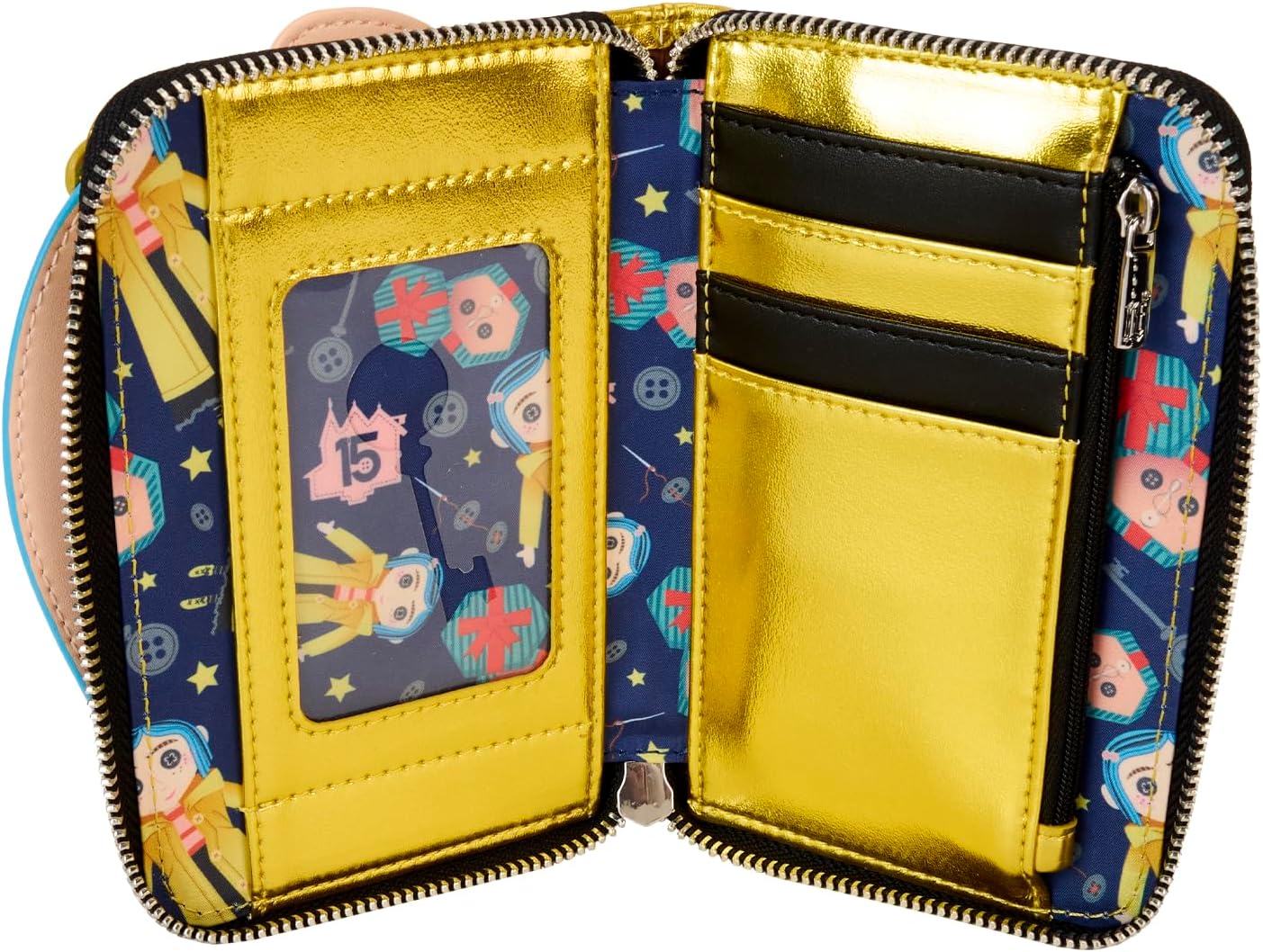 Loungefly Coraline 15th Anniversary Laika Doll Zip Around Wallet, Multicolor, Zip Around Wallet
