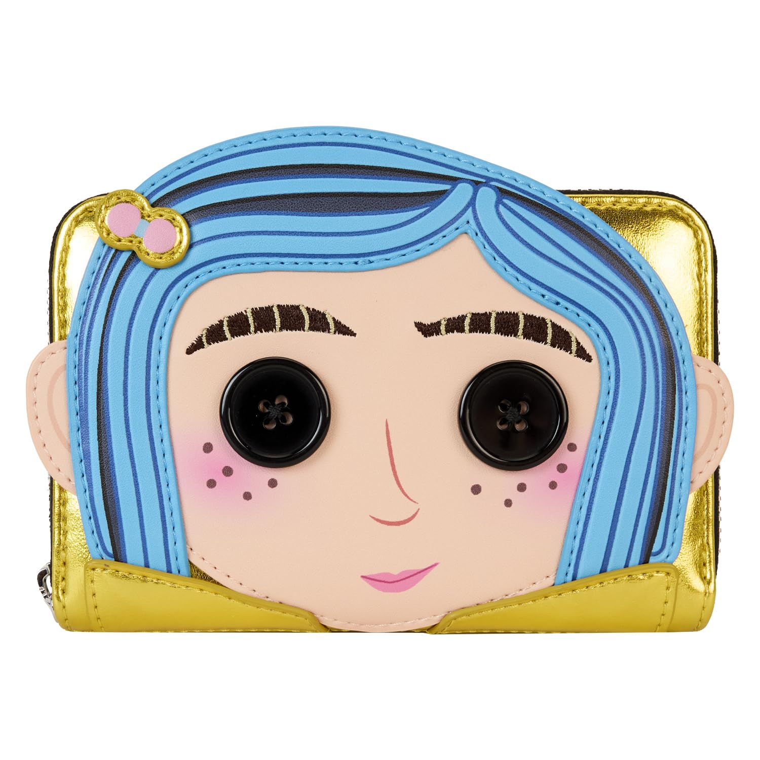 Loungefly Coraline 15th Anniversary Laika Doll Zip Around Wallet, Multicolor, Zip Around Wallet