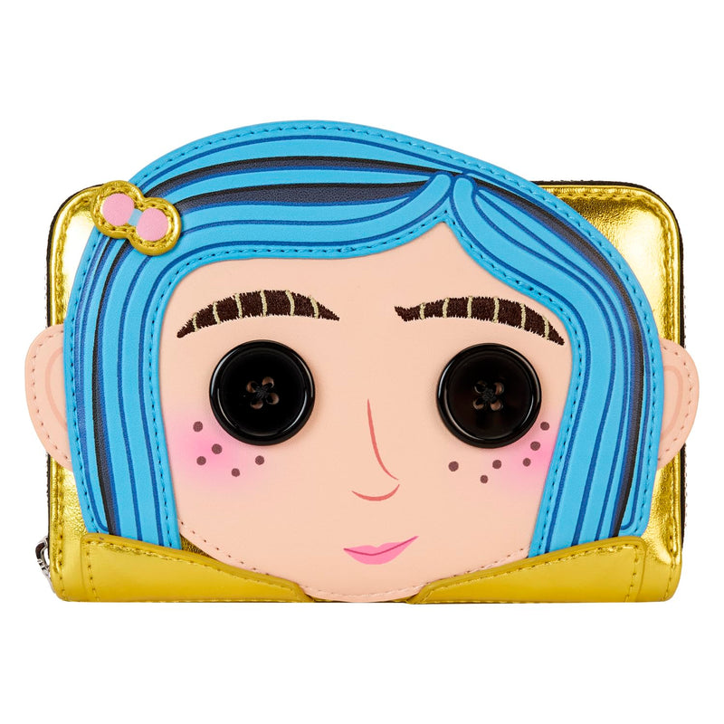 Loungefly Coraline 15th Anniversary Laika Doll Zip Around Wallet, Multicolor, Zip Around Wallet