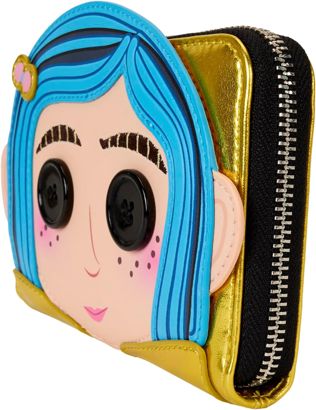Loungefly Coraline 15th Anniversary Laika Doll Zip Around Wallet, Multicolor, Zip Around Wallet