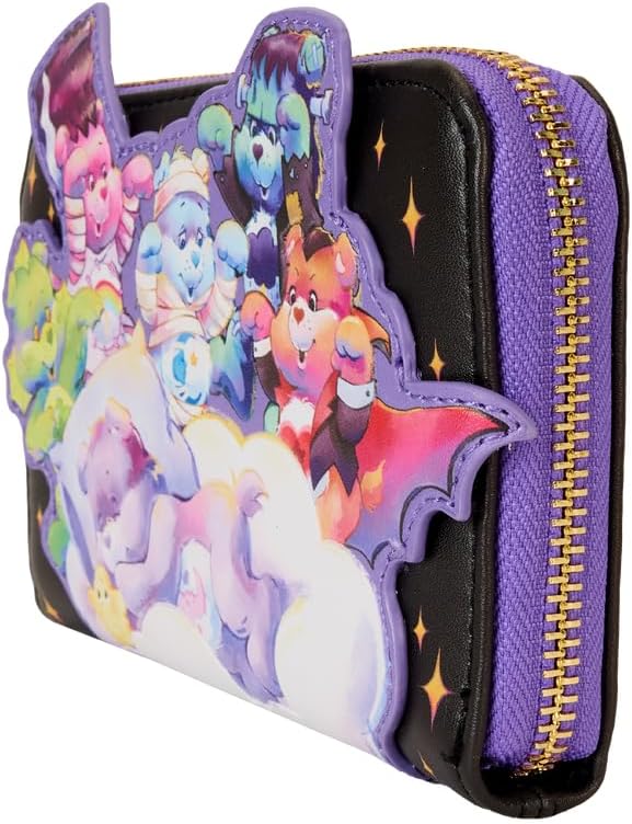Loungefly Care Bears Universal Monsters Scary Dreams Zip Around Wallet, Multicolor, Zip Around Wallet