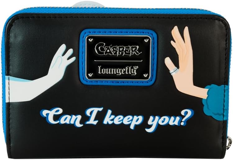 Loungefly Casper the Friendly Ghost Glow Zip Around Wallet, Multicolor, Zip Around Wallet
