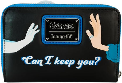 Loungefly Casper the Friendly Ghost Glow Zip Around Wallet, Multicolor, Zip Around Wallet