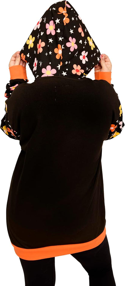 LF DISNEY MICKEY and FRIENDS HALLOWEEN HOODED SWEATSHIRT LARGE