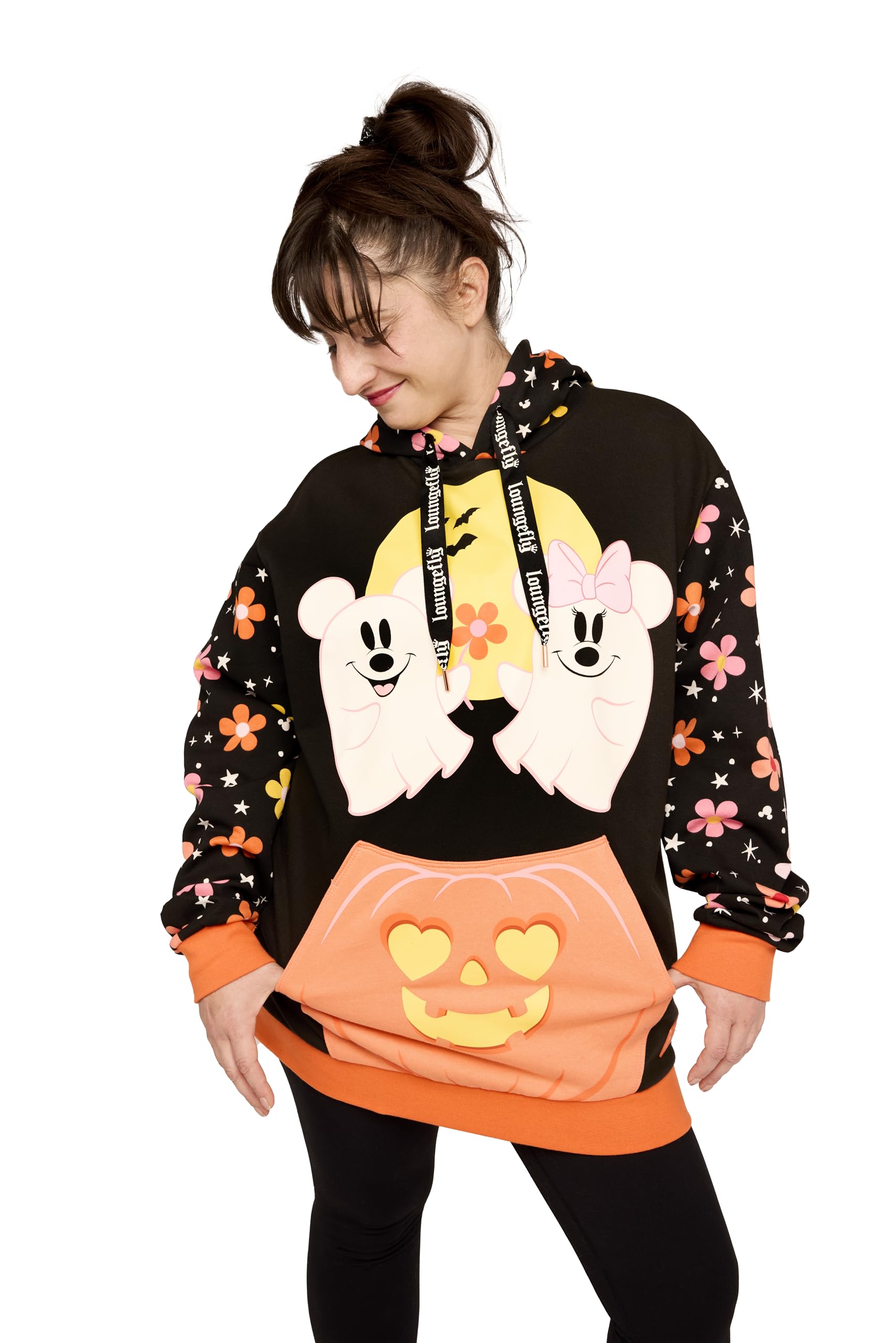 LF DISNEY MICKEY and FRIENDS HALLOWEEN HOODED SWEATSHIRT LARGE
