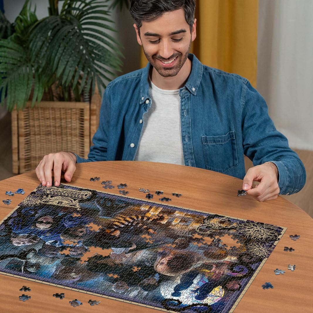 Ravensburger 12001228 - AT Wednesday - 1000 pieces jigsaw puzzle – Puzzle for adults and kids age 14 years up, Wednesday jigsaw, gift for Wednesday fans