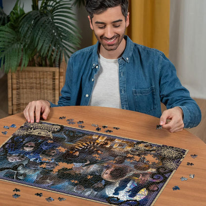 Ravensburger 12001228 - AT Wednesday - 1000 pieces jigsaw puzzle – Puzzle for adults and kids age 14 years up, Wednesday jigsaw, gift for Wednesday fans