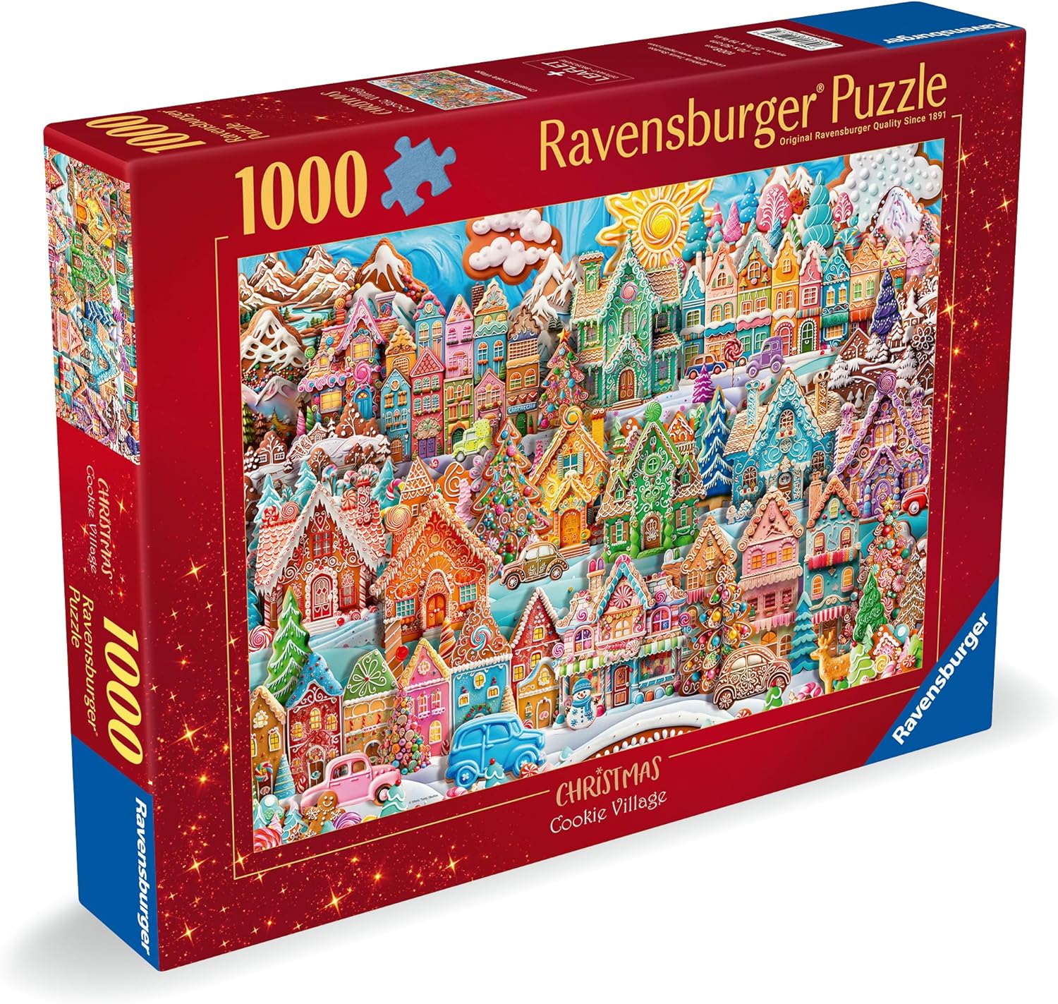 Ravensburger 2024 Christmas Cookie Village 1000 Piece Jigsaw Puzzles for Adults and Kids Age 12 Years Up
