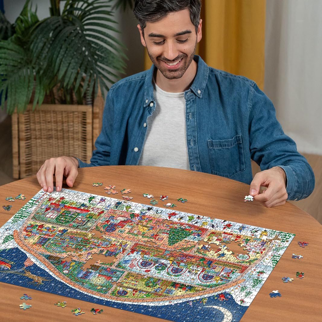 Ravensburger 2024 Christmas Jigsaw Puzzle - 1000 Pieces for Adults and Kids Age 12 Years Up - Santa's Workshop - Special Edition