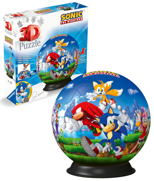 Ravensburger Sonic The Hedgehog Hedghog - 3D Puzzles for Kids Age 6 Years Up - 72 Pieces - No Glue Required