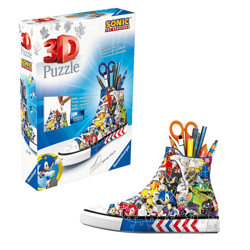 Ravensburger - 3D Puzzel Pennenbak Sonic The Hedgehog 108st.
