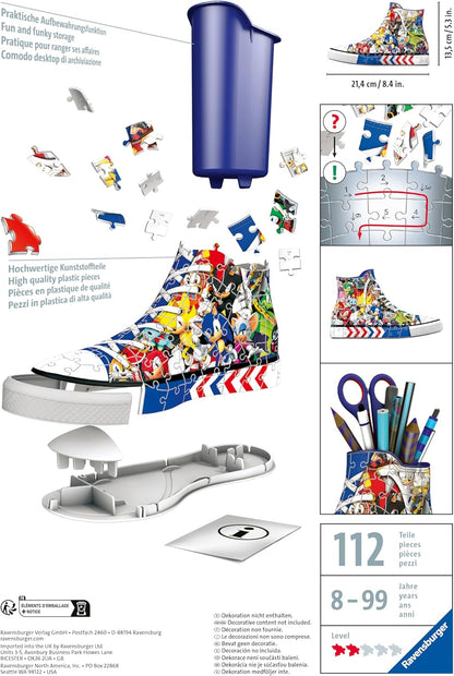 Ravensburger - 3D Puzzel Pennenbak Sonic The Hedgehog 108st.