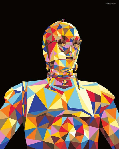 Ravensburger 23894 CreArt-Paint by Numbers 23894-Star Wars-C-3PO-from 12 Years, Mittel