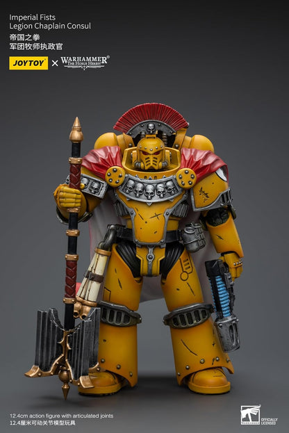 JoyToy Warhammer 40K: Imperial Fists Legion Chaplain Consul 1:18 Scale Action Figure