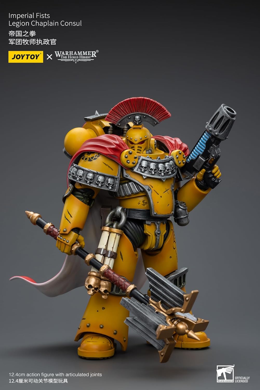 JoyToy Warhammer 40K: Imperial Fists Legion Chaplain Consul 1:18 Scale Action Figure