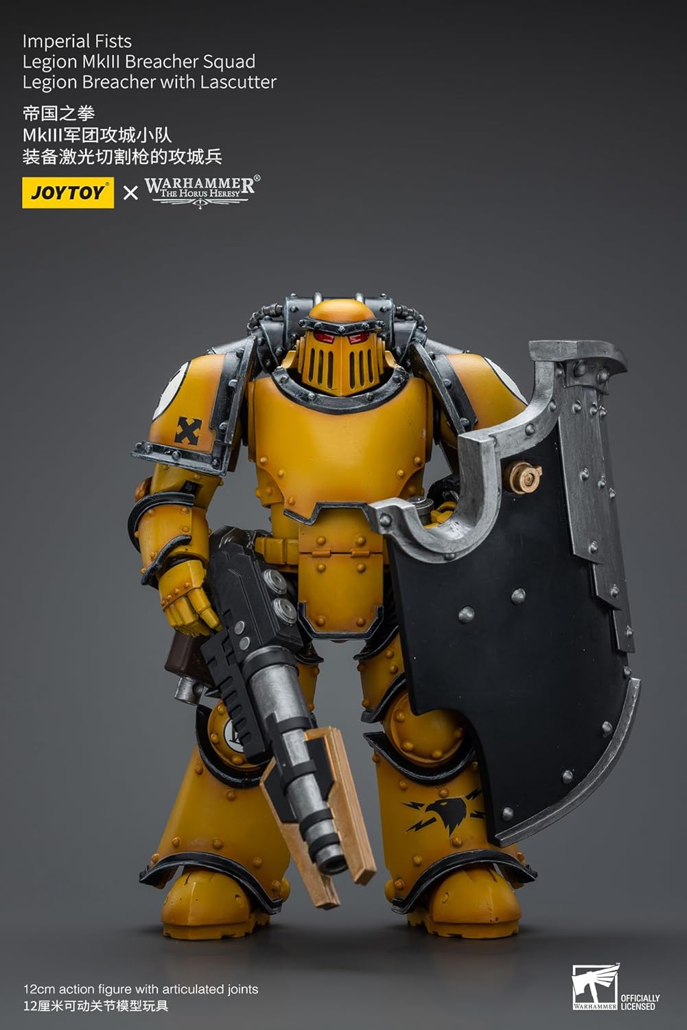 JoyToy Warhammer 40K: Imperial Fists Breacher with Lascutter 1:18 Scale Action Figure