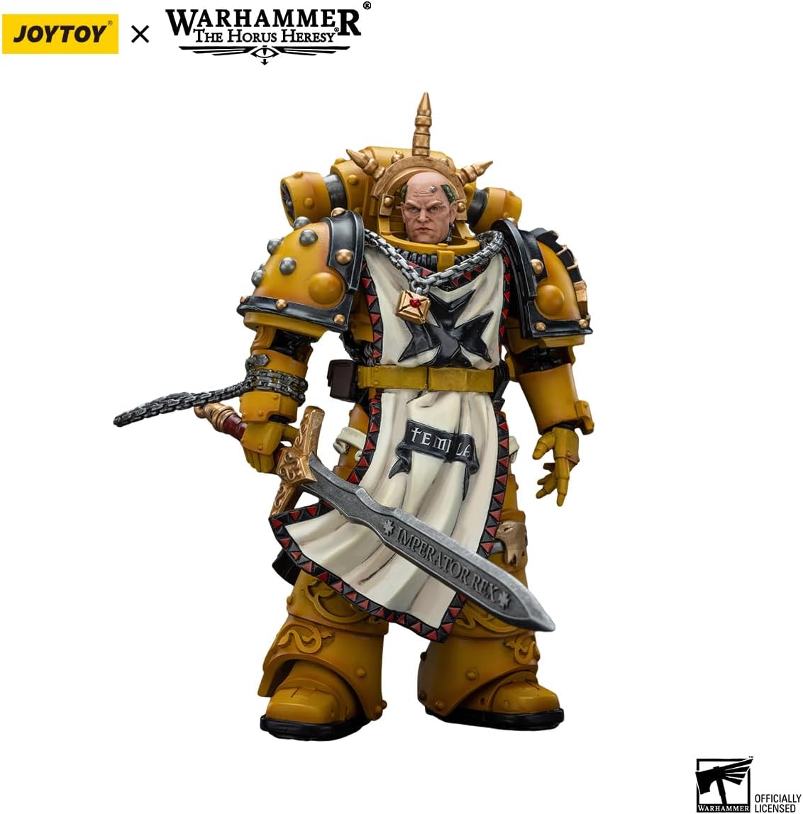 JoyToy Warhammer 40K: Imperial Fists Sigismund, First Captain of The Imperial Fists 1:18 Scale Action Figure