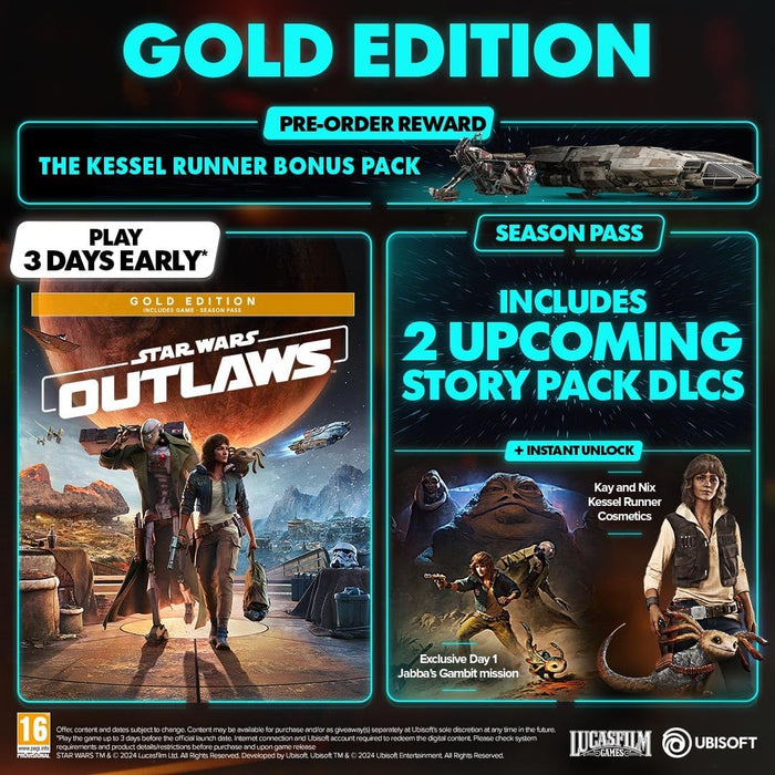 Star Wars Outlaws Gold Edition (Xbox Series X) Xbox Series X Gold