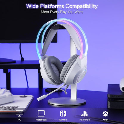 Headset - Redragon Screamh231 Rgb Wired White