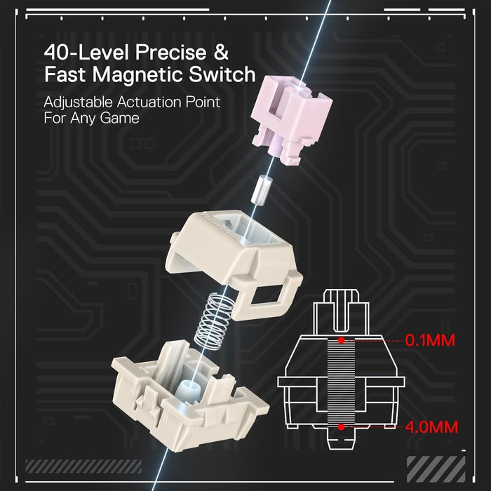 Keyboard - Redragon Fizz K617 Rgb Wired Black Magnetic Switch