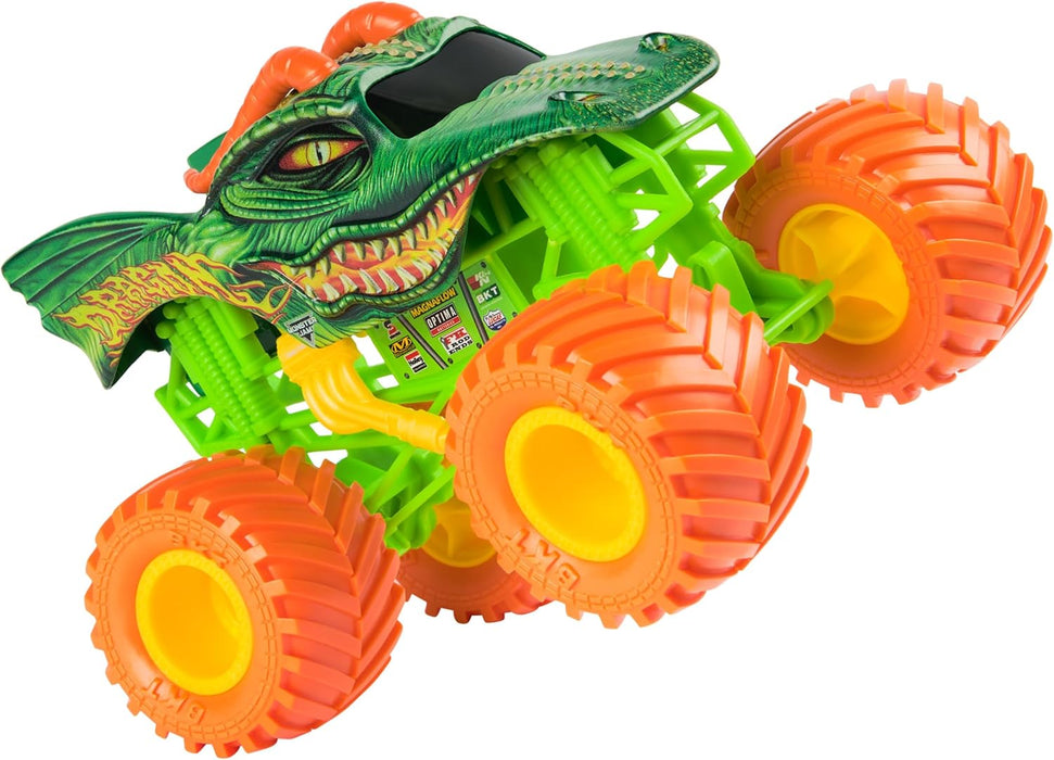 Monster Jam, Official Dragon Monster Truck, Collector Die-Cast Vehicle, 1:24 Scale, Kids’ Toys for Boys and Girls Aged 3 and up