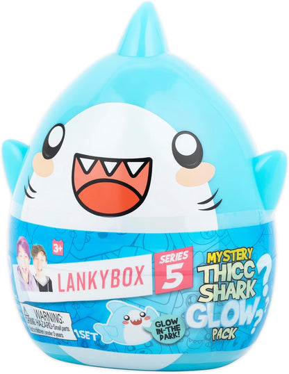 LankyBox Mystery Thicc Shark Glow Pack with 5 Exciting Toys to Discover inside, Officially Licensed Merch