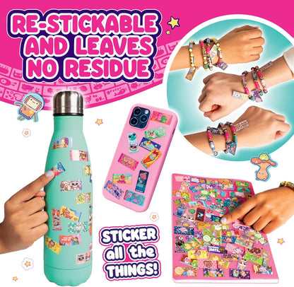 Sky Castle Sticki Rolls Sticki Station, adesivi condivisibili indossabili, kit fai da te per gioielli, braccialetti e collane