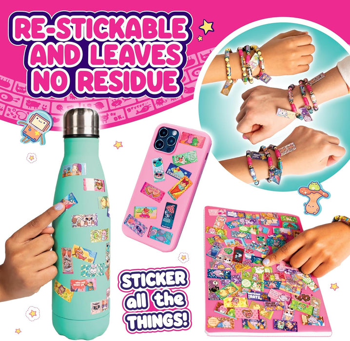 Sky Castle Sticki Rolls Sticki Station, adesivi condivisibili indossabili, kit fai da te per gioielli, braccialetti e collane
