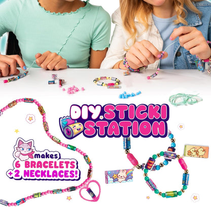 Sky Castle Sticki Rolls Sticki Station, adesivi condivisibili indossabili, kit fai da te per gioielli, braccialetti e collane