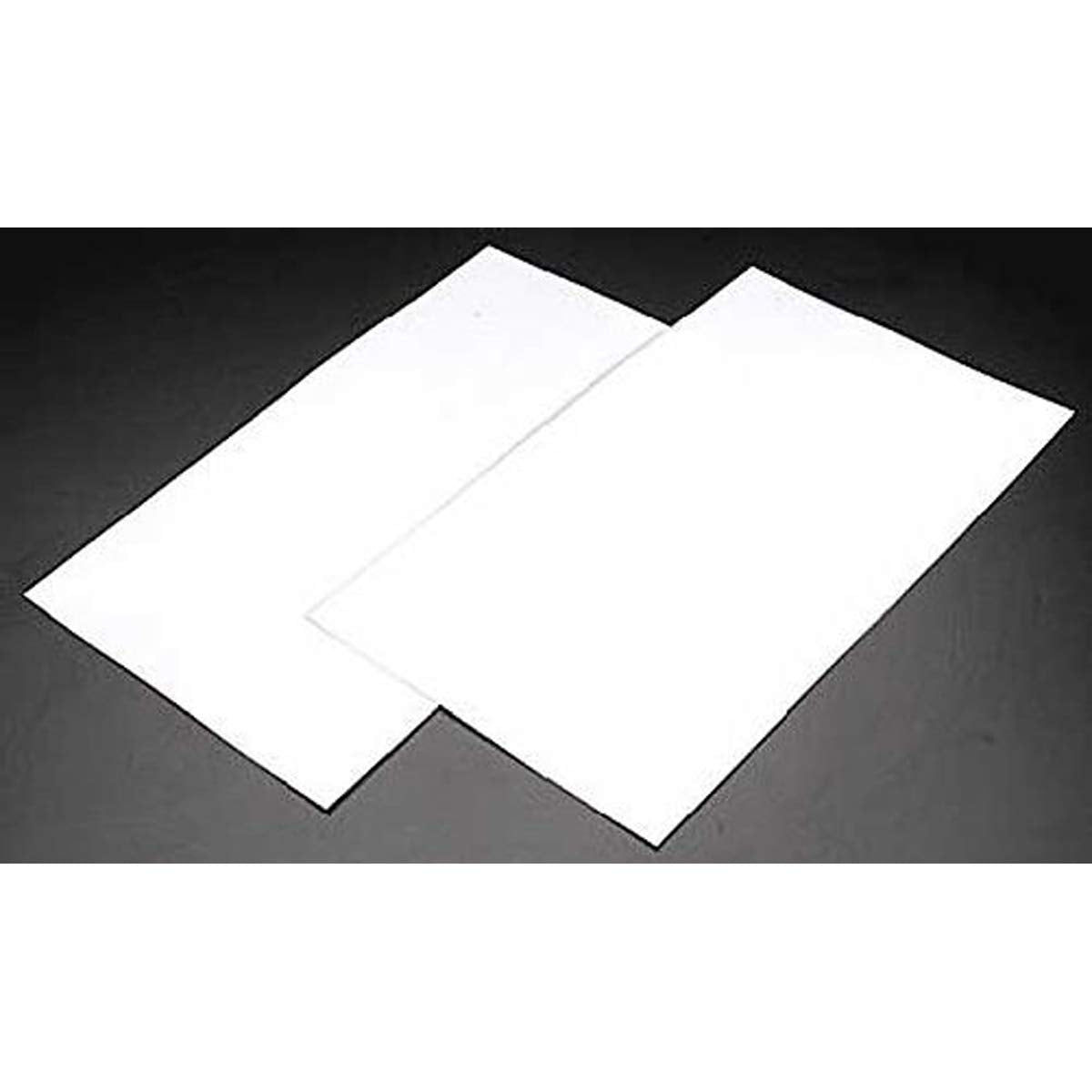 Plastruct - 1/200 Sheet Corrugated Siding Wh. 0.5X300X175Mm 2X Ps-10