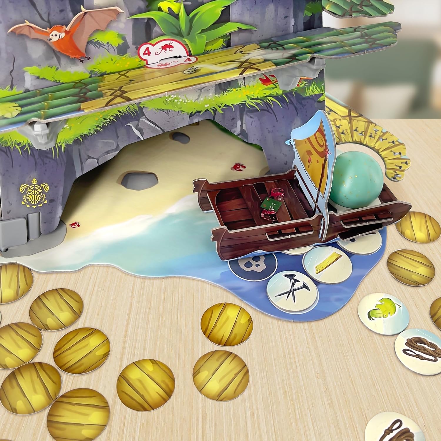 Thames & Kosmos DODO: Welcome to the Island Kingdom of Mangalopanesia, Cooperative Game, Family Games for Game Night, Fun Games for Adults and Kids, For 2 to 4 Players, Age 6+